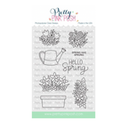Pretty Pink Posh Spring Blooms Clear Stamp and Die Set image 1