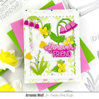 Pretty Pink Posh Spring Floral Dies friends