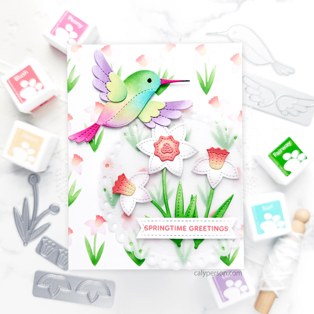 Pretty Pink Posh Spring Floral Dies greetings | color-code:ALT01