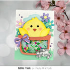 Pretty Pink Posh Spring Flowers Clay Confetti happy spring