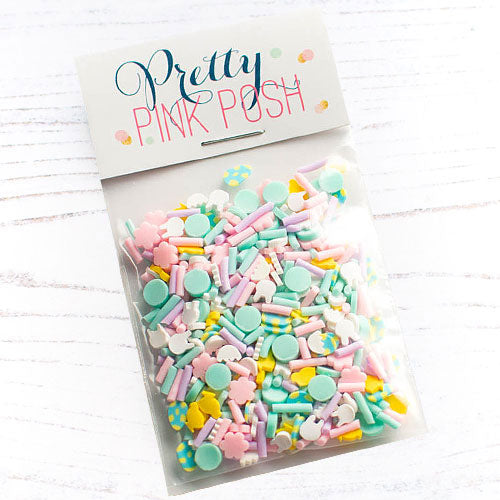Pretty Pink Posh Springtime Bunny Clay Confetti