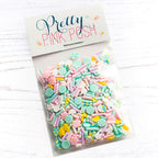 Pretty Pink Posh Springtime Bunny Clay Confetti