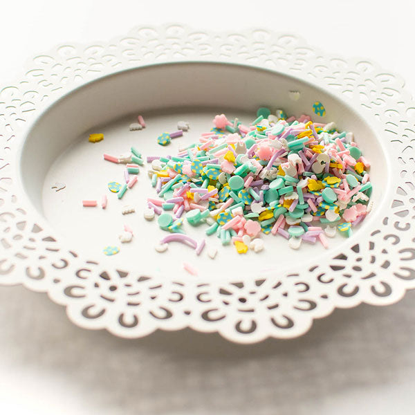 Pretty Pink Posh Springtime Bunny Clay Confetti image 1