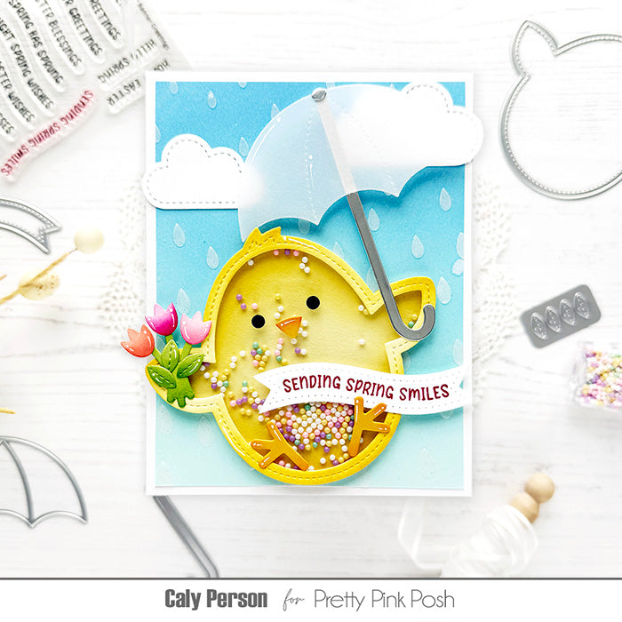 Pretty Pink Posh Springtime Holder Additions Dies shaker card | color-code:ALT01