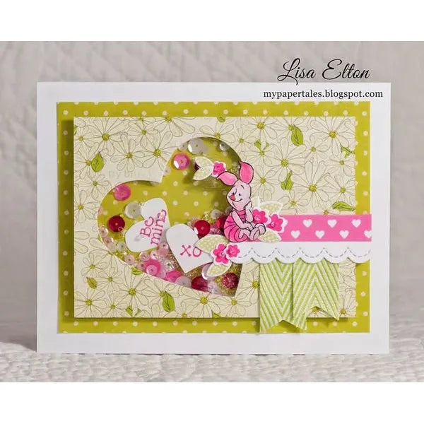 Pretty Pink Posh Stitched Borders 4 Dies piglet