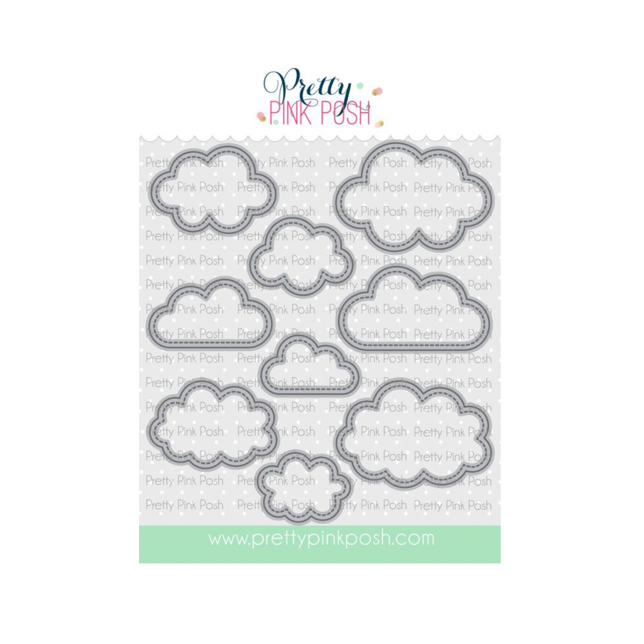 Pretty Pink Posh Stitched Clouds Dies