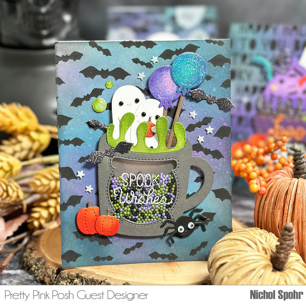 Pretty Pink Posh Stitched Ghosts Dies brew | color-code:ALT02