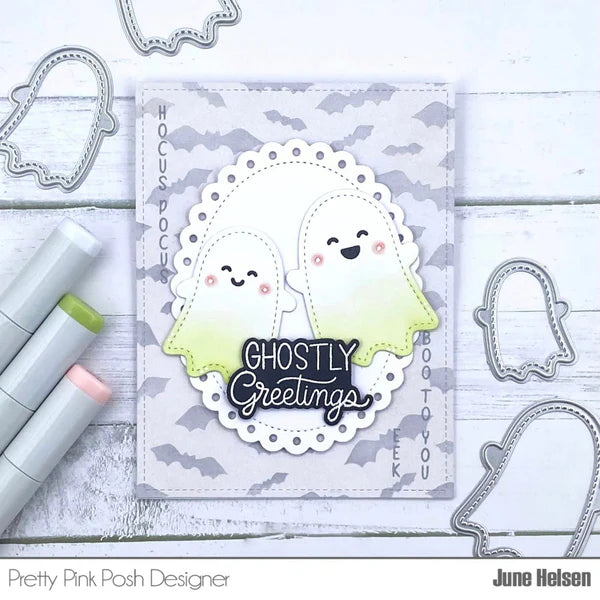 Pretty Pink Posh Stitched Ghosts Dies