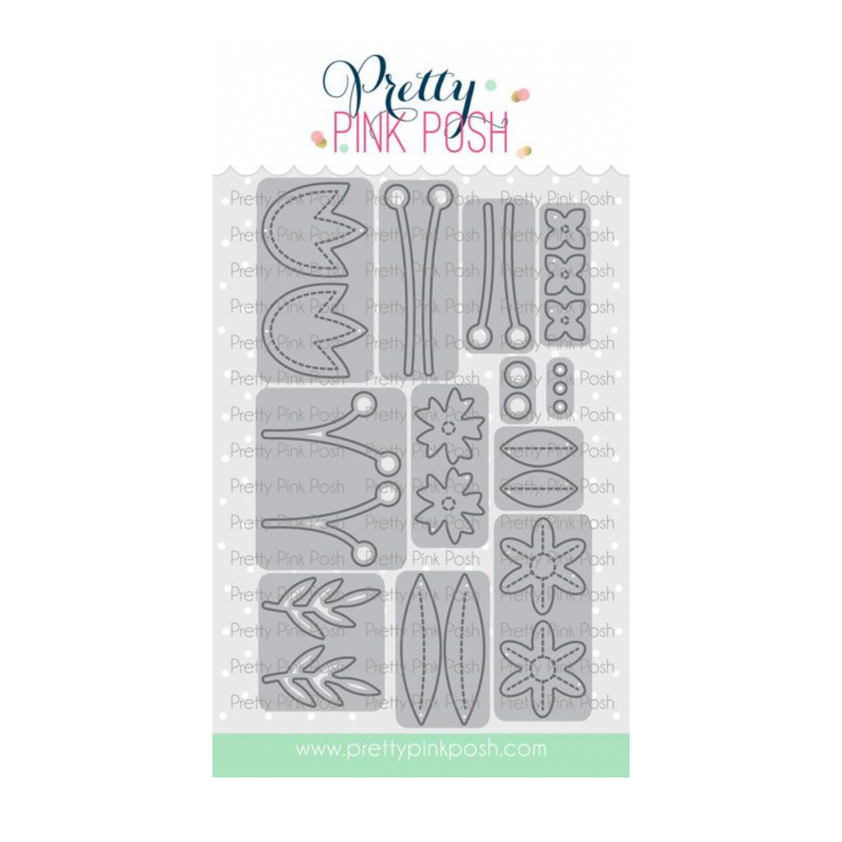 Pretty Pink Posh Stitched Spring Flowers Dies – Simon Says Stamp