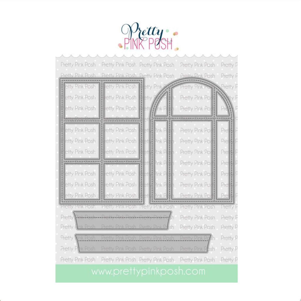 Pretty Pink Posh Stitched Windows 2 Dies