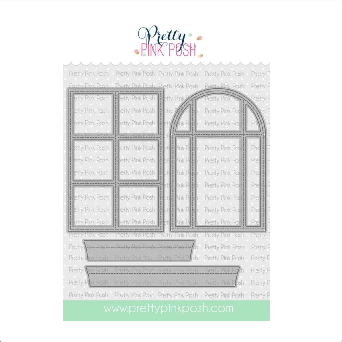 Pretty Pink Posh Stitched Windows 2 Dies