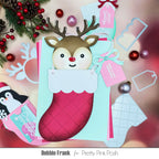 Pretty Pink Posh Stocking Gift Card Holder Dies red stocking card