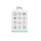 Pretty Pink Posh  Summer Icons Clear Stamp and Die Set product image 1