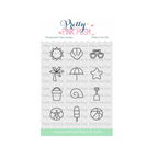 Pretty Pink Posh Summer Icons Clear Stamps
