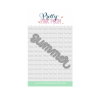 Pretty Pink Posh Summer Script Die