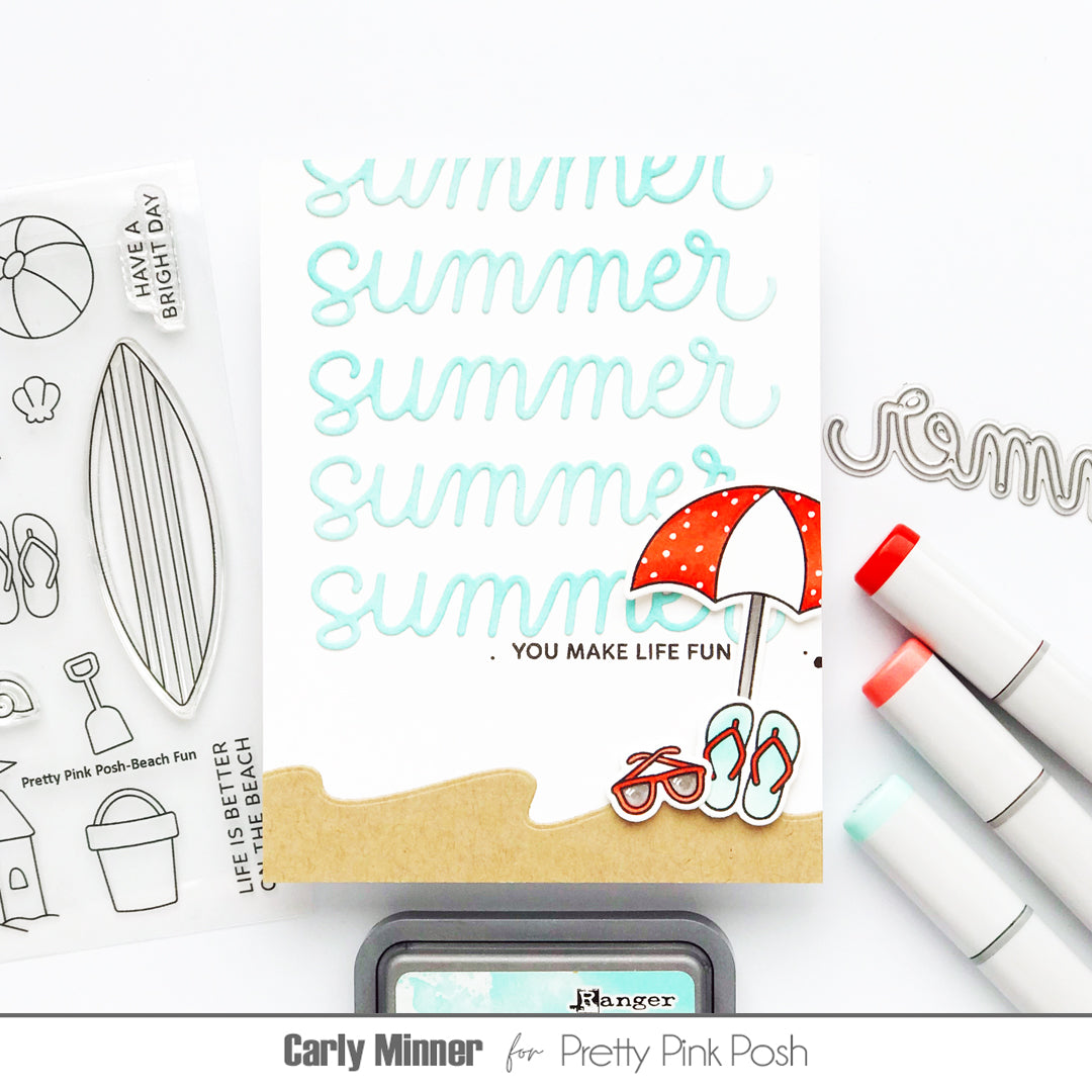 Pretty Pink Posh Summer Script Die love you