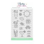 Pretty Pink Posh Summer Sips Clear Stamps