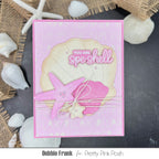 Pretty Pink Posh Summer Words Stencil pink