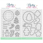 Pretty Pink Posh Sweet Christmas Cookies Clear Stamp and Die Set