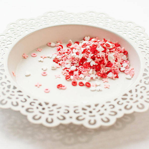Pretty Pink Posh Sweet XOXO Clay Confetti image 1