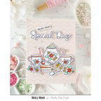 Pretty Pink Posh Tea Time Dies happy birthday