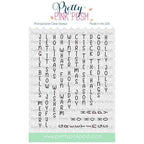 Pretty Pink Posh Upright Greetings Christmas Clear Stamps