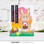 Pretty Pink Posh  Upright Greetings Easter Clear Stamps bunny