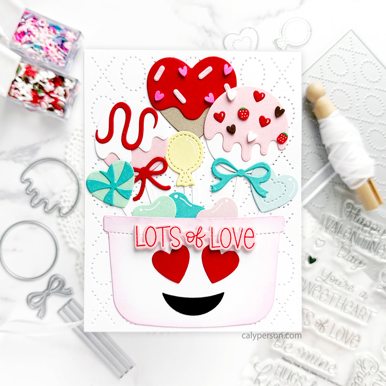 Pretty Pink Posh Valentine Cake Pops Dies suckers | color-code:ALT01
