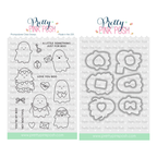 Pretty Pink Posh Valentine Ghost Friends Clear Stamp and Die Set