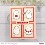 Pretty Pink Posh Valentine Ghost Friends Clear Stamps mail