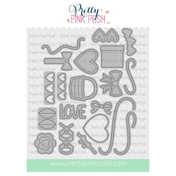 Pretty Pink Posh Valentine Holder Additions Dies