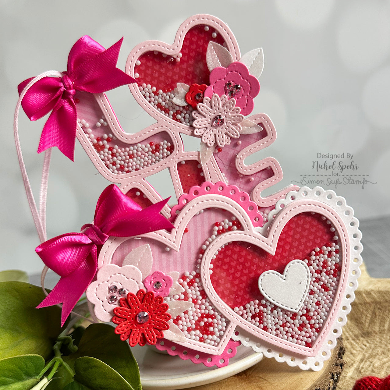 Pretty Pink Posh Valentine Holder Additions Dies bows | color-code:ALT04