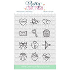 Pretty Pink Posh Valentine Icons Clear Stamps