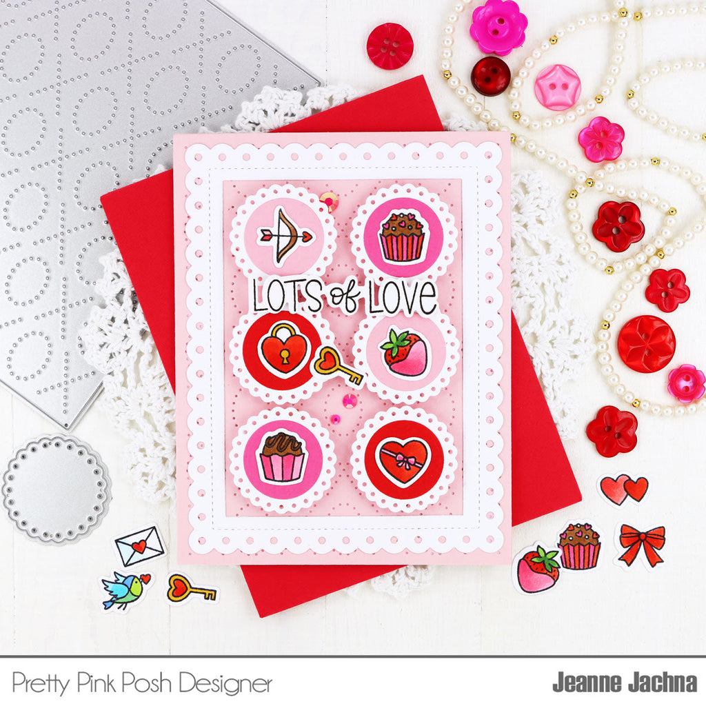 Pretty Pink Posh Valentine Icons Clear Stamps love
