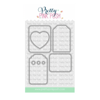 Pretty Pink Posh Valentine Tags Clear Stamp and Die Set image 2