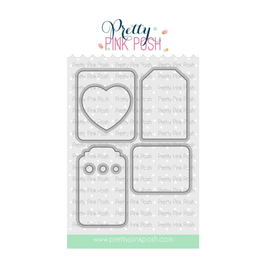 Pretty Pink Posh Valentine Tags Dies