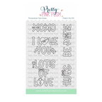 Pretty Pink Posh Valentine Word Scenes Clear Stamps
