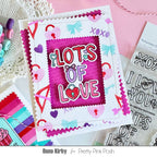 Pretty Pink Posh Valentine Word Scenes Clear Stamps keys