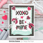Pretty Pink Posh Valentine Word Scenes Dies ladybug