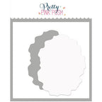 Pretty Pink Posh Watercolor Oval With Mask Stencil