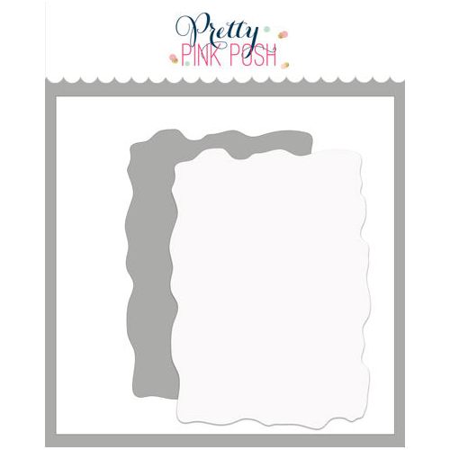 Pretty Pink Posh Watercolor Rectangle With Mask Stencils