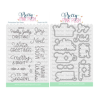 Pretty Pink Posh Winter Greetings Clear Stamp and Die Set