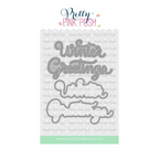 Pretty Pink Posh Winter Greetings Shadow Dies
