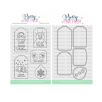 Pretty Pink Posh Winter Tags Clear Stamp and Die Set