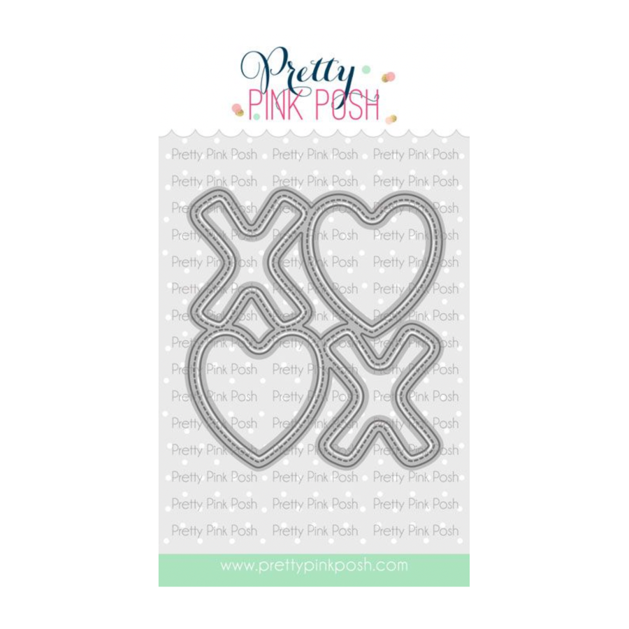 Pretty Pink Posh XOXO Word Shaker Die