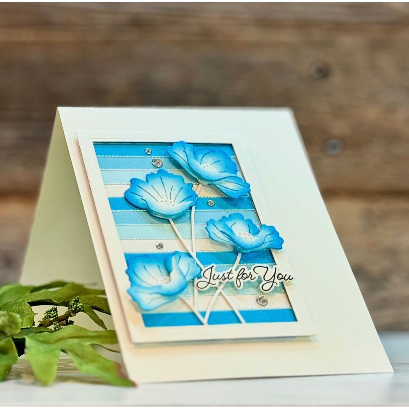 Simon Says Stamp Pretty Poppies Wafer Dies s998 Rain or Shine For You Card