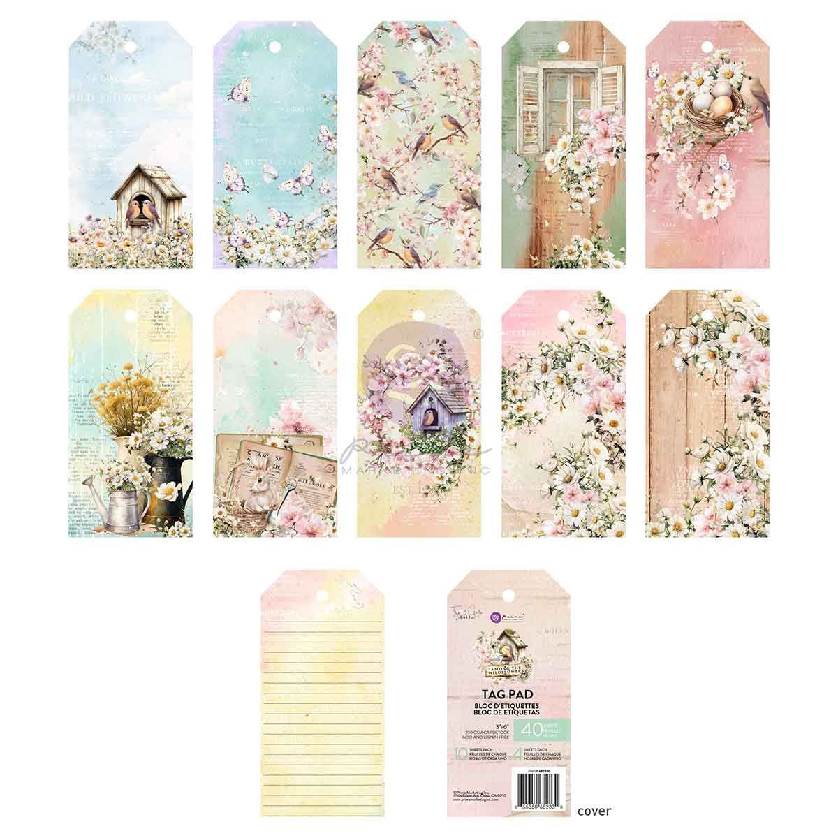 Prima Marketing Among The Wildflowers Tag Pad 682330 – Simon Says Stamp