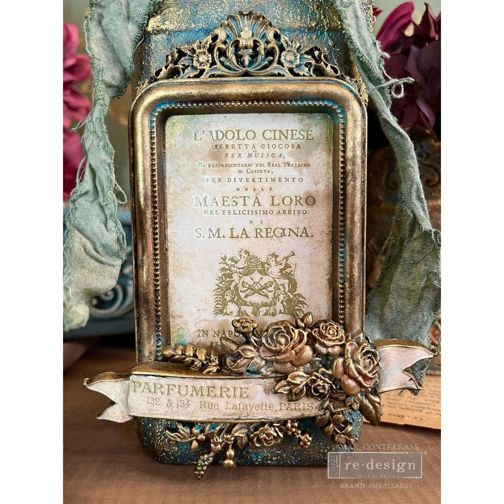 Prima Marketing Antique Gaze ReDesign Decor Mould 676353 Vintage Perfume Bottle