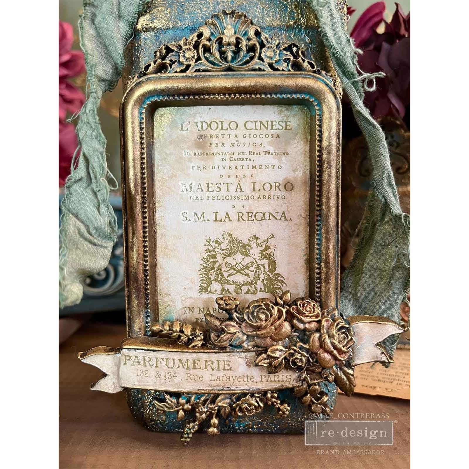 Prima Marketing Antique Gaze ReDesign Decor Mould 676353 Vintage Perfume Bottle