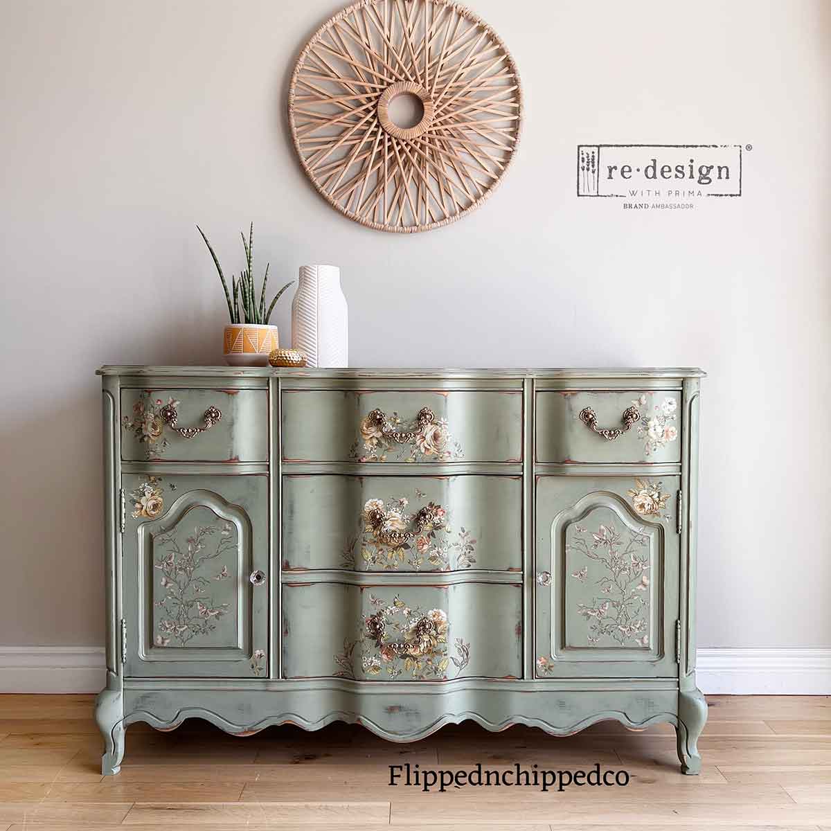 Prima Marketing Belle Epoch Blooms ReDesign Middy Transfers 678098 Dresser Decor